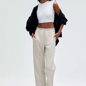 Lululemon Athletica Cream Track Pants